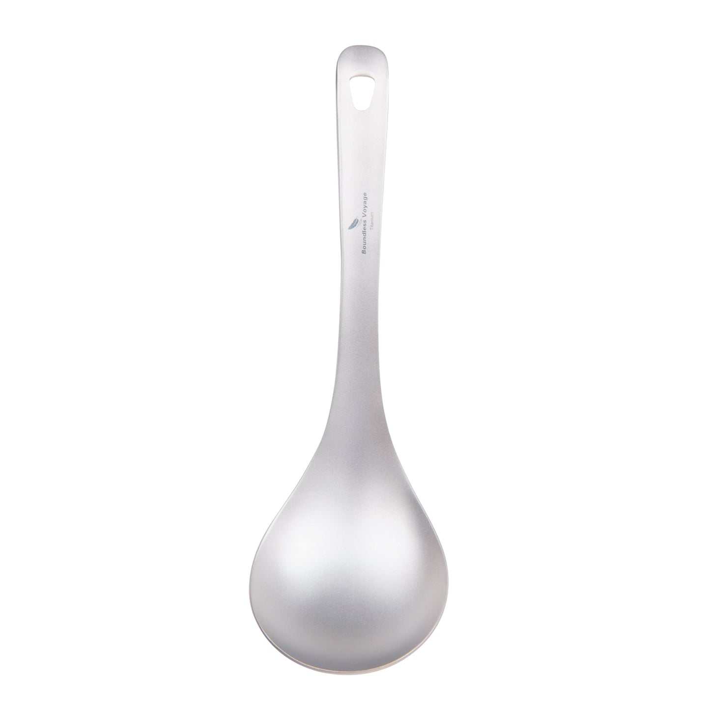 Boundless Voyage Titanium Serving Spoon 21.5cm – Large Ultralight Cooking Spoon for Camping, Outdoor Kitchen & Food Serving