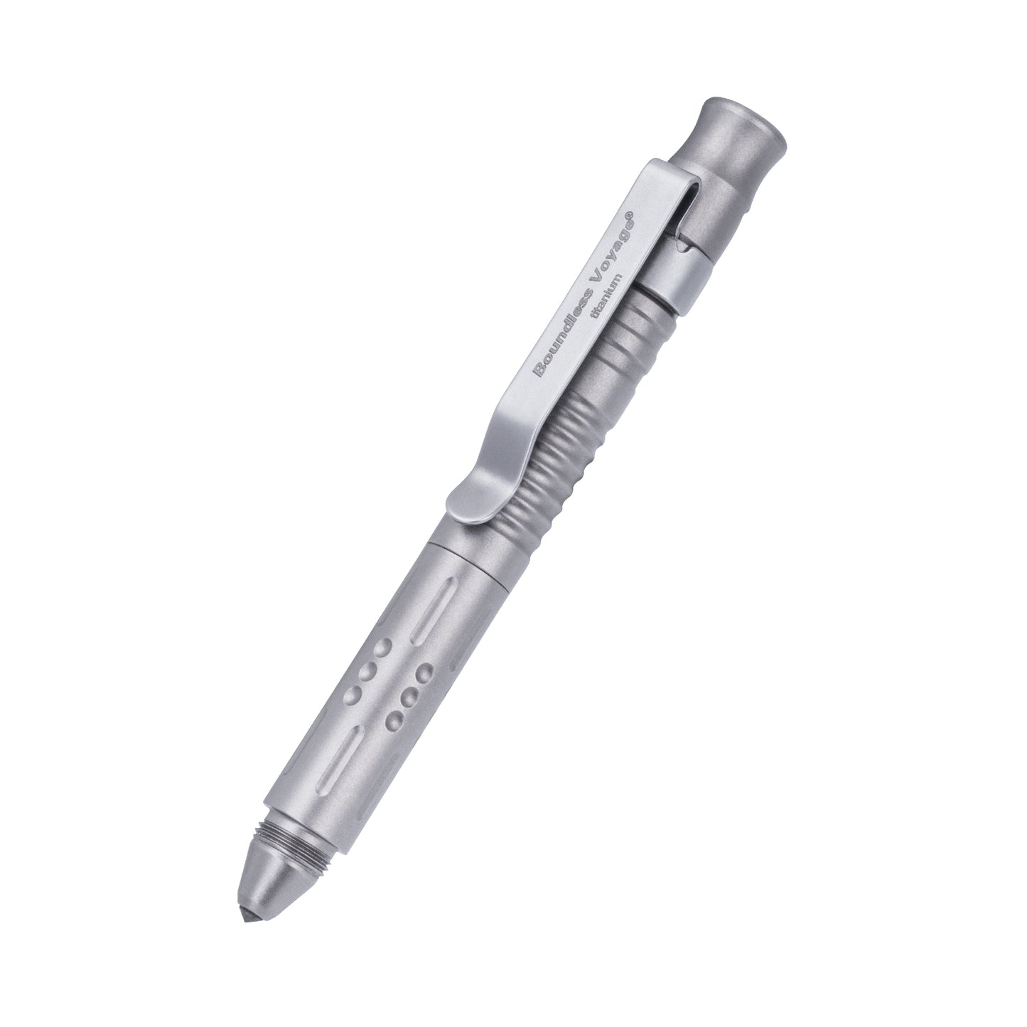 Boundless Voyage Titanium Multifunctional Pen – 3-in-1 Outdoor Emergency Tool with Whistle & Car Window Breaker