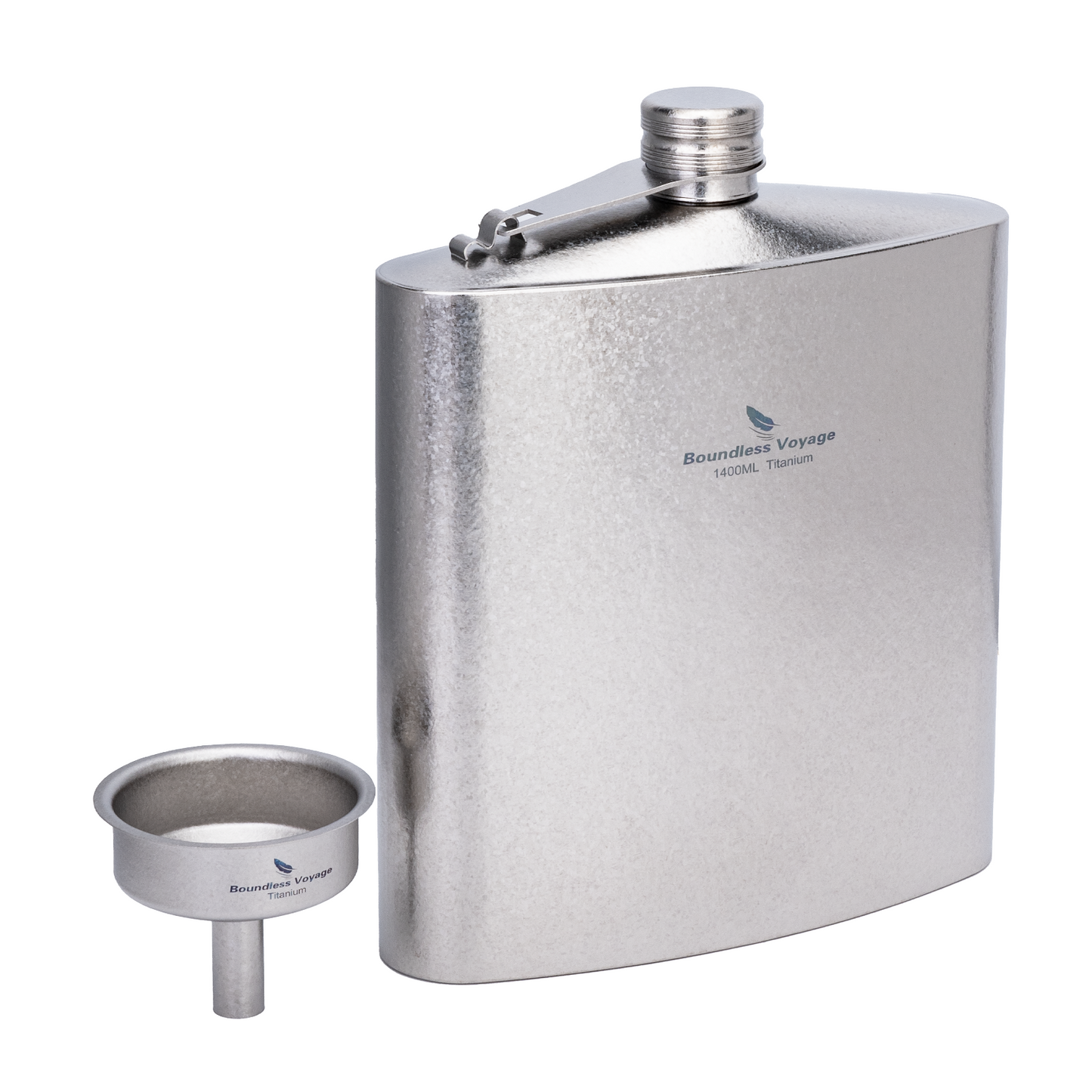 Boundless Voyage 1400ml Large Titanium Water Bottle | 47oz Ultralight Adventure Flask | Leakproof & Non-Toxic Portable Canteen for High-Altitude Hiking, Camping & Survival