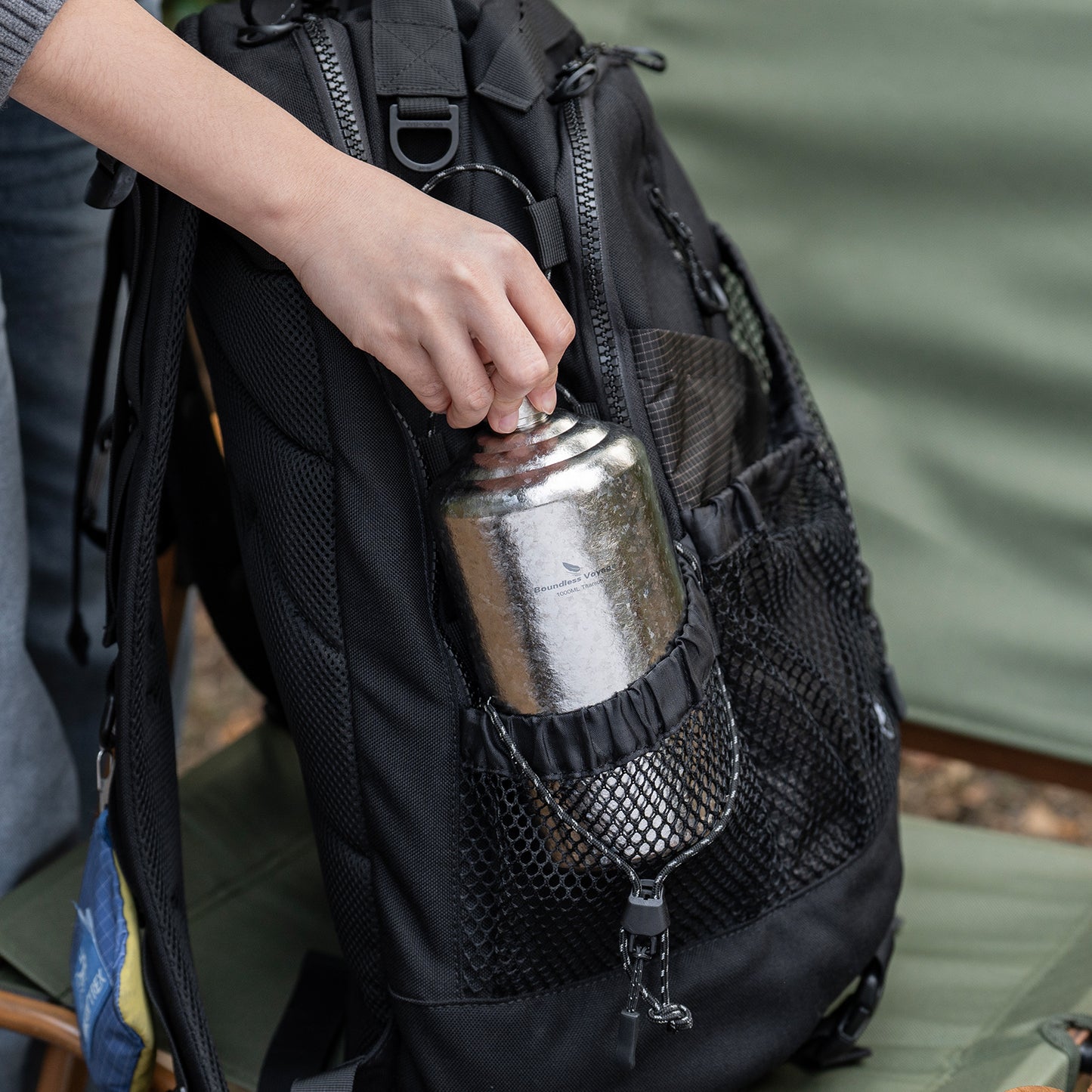 Boundless Voyage 500ml Pure Titanium Hip Flask | Ultralight Leakproof Whiskey & Spirit Bottle | Coating-Free Healthy Liquor Flask for Camping, Hiking & Travel