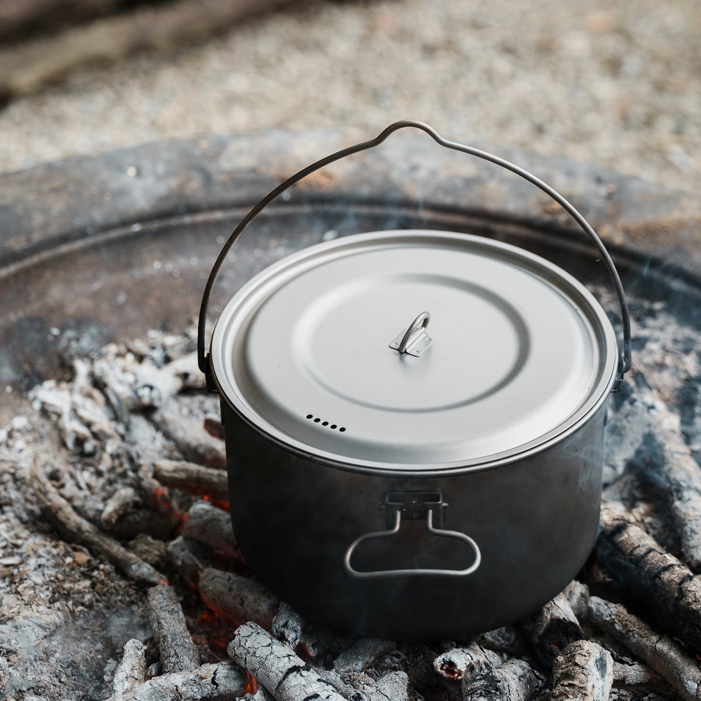 Boundless Voyage Titanium Cookware Set 3-Piece (1300ml/1950ml/2900ml) – Large Capacity Camping Pots, Ultralight TA1 Titanium Cooking Set for Outdoor, Backpacking & Group Cooking