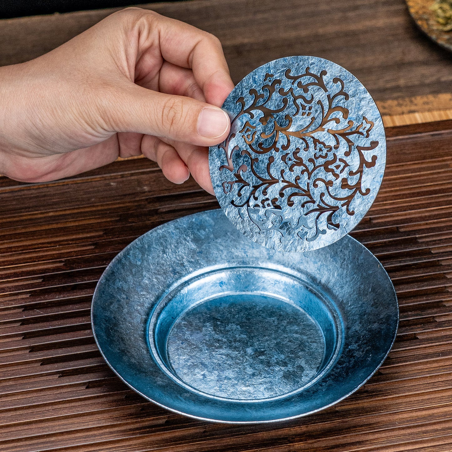 Boundless Voyage Titanium Tea Tray – Detachable Gongfu Tea Drain Tray with Water Storage for Home, Office & Travel