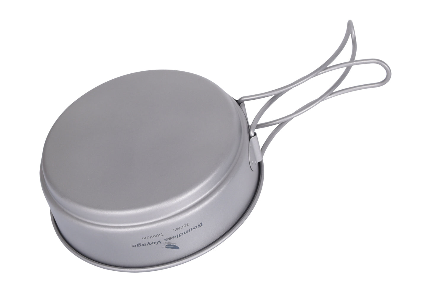 Boundless Voyage Titanium Pot & Pan Set with Folding Handles – Ultralight Camping Cookware Mess Kit for Hiking, Picnic & Outdoor Tableware