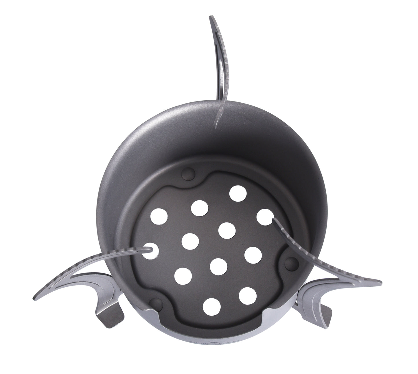 Boundless Voyage Titanium Alcohol Stove with Pot Stand – Ultralight Camping Burner Set for Backpacking, Hiking & Outdoor Cooking