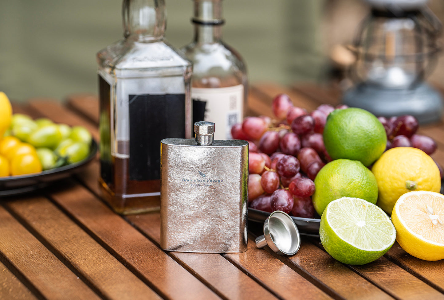 Boundless Voyage 100ml Colorful Titanium Flask – Ultralight Mini Ti Bottle for Whiskey, Wine, Water & Outdoor Travel