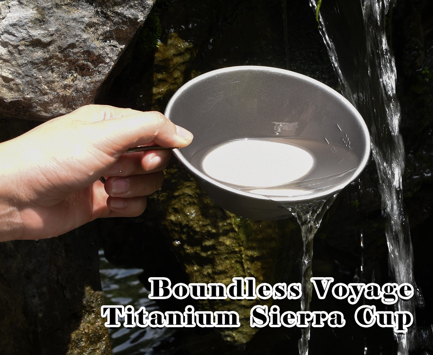 Boundless Voyage Titanium Sierra Cup 450ml – Ultralight Camping Mug Bowl with Handle for Cooking, Coffee & Outdoor Use