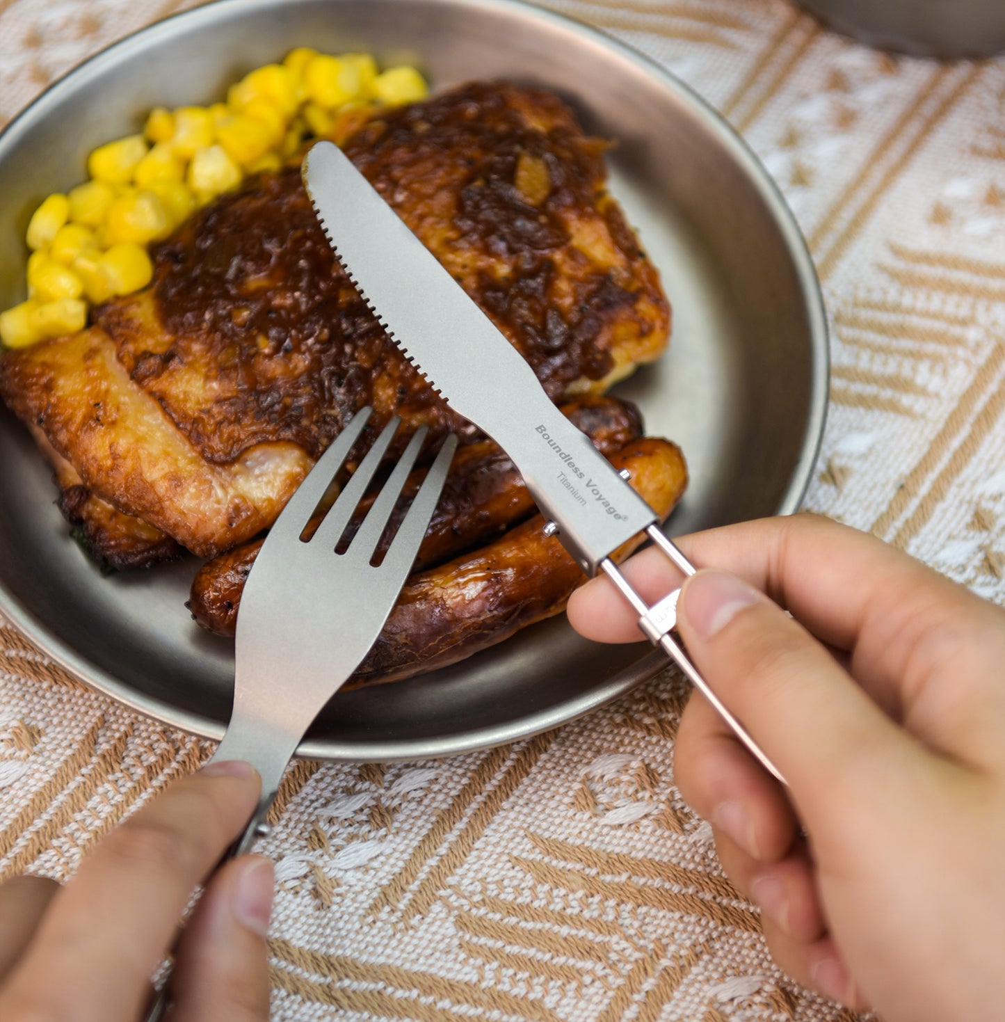 Boundless Voyage Titanium Folding Knife – Ultralight EDC Pocket Knife for Camping, Hiking & Everyday Carry