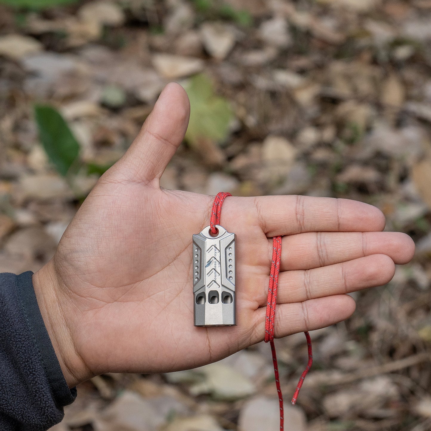 Boundless Voyage Titanium Emergency Whistle – Loud Safety Whistle with Lanyard for Camping, Hiking, Sports & EDC