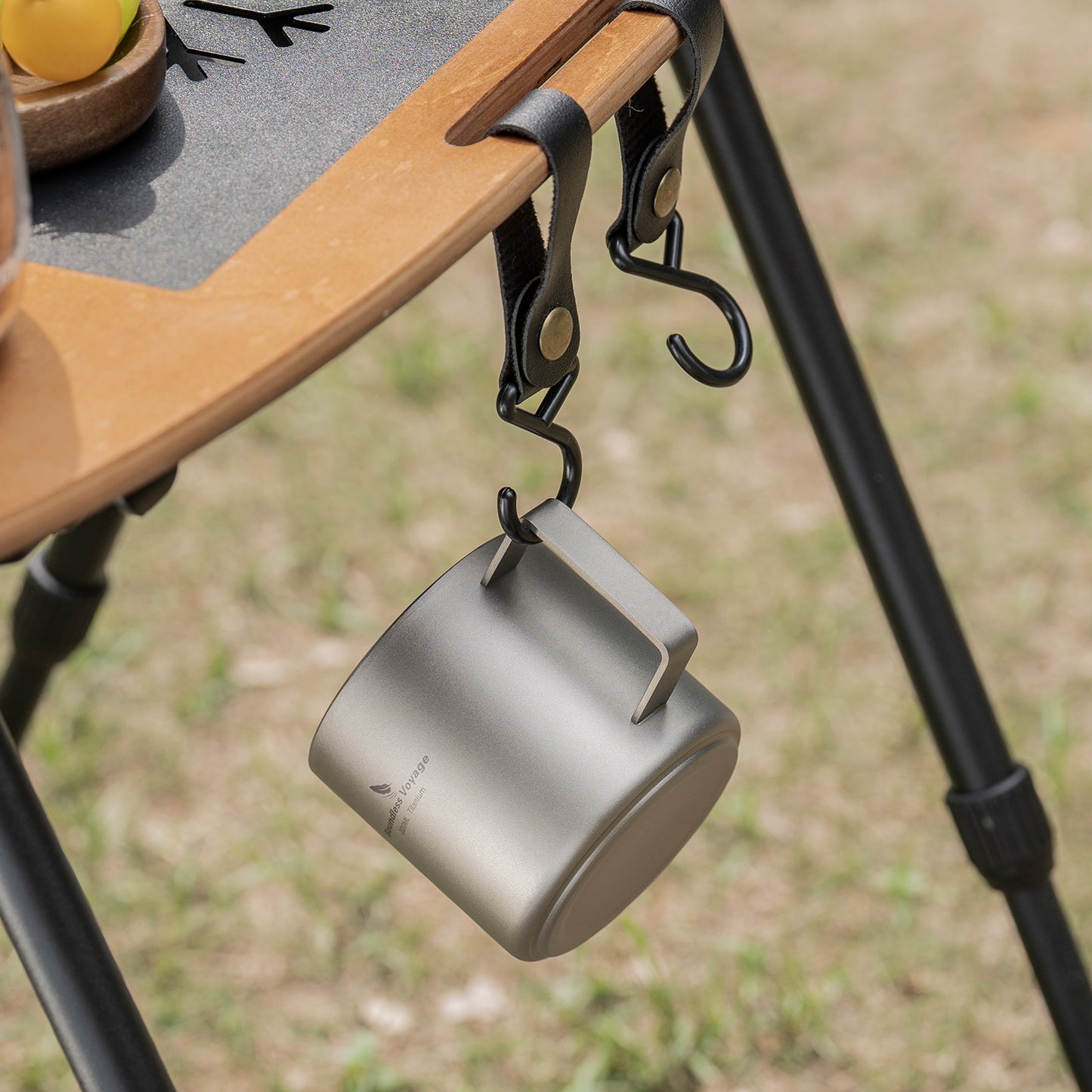 Boundless Voyage 220ml Double-Walled Titanium Cup | Ultralight Insulated Mini Coffee Mug | Anti-Scalding Tea Cup for Camping, Travel & Home