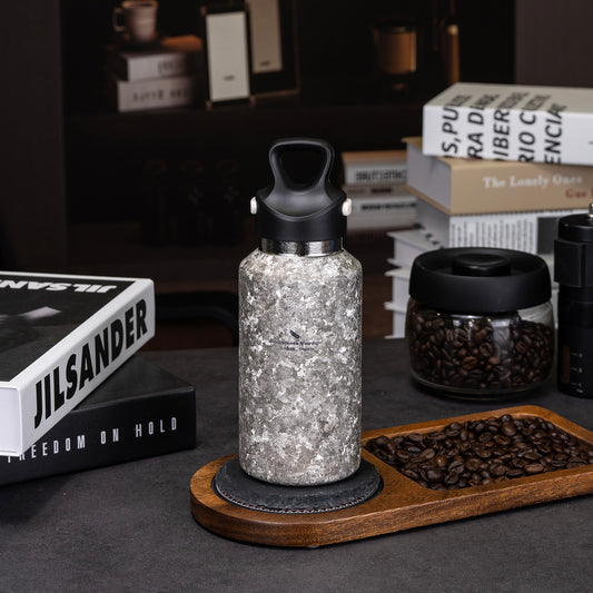 Boundless Voyage 380ml Titanium Vacuum Insulated Bottle | 12.8oz Ultralight Double-Walled Thermal Flask | Leakproof & Non-Toxic Coffee Thermos for Travel, Office & Everyday Carry (EDC) Bottle for Travel, Outdoor, Office & Everyday Use