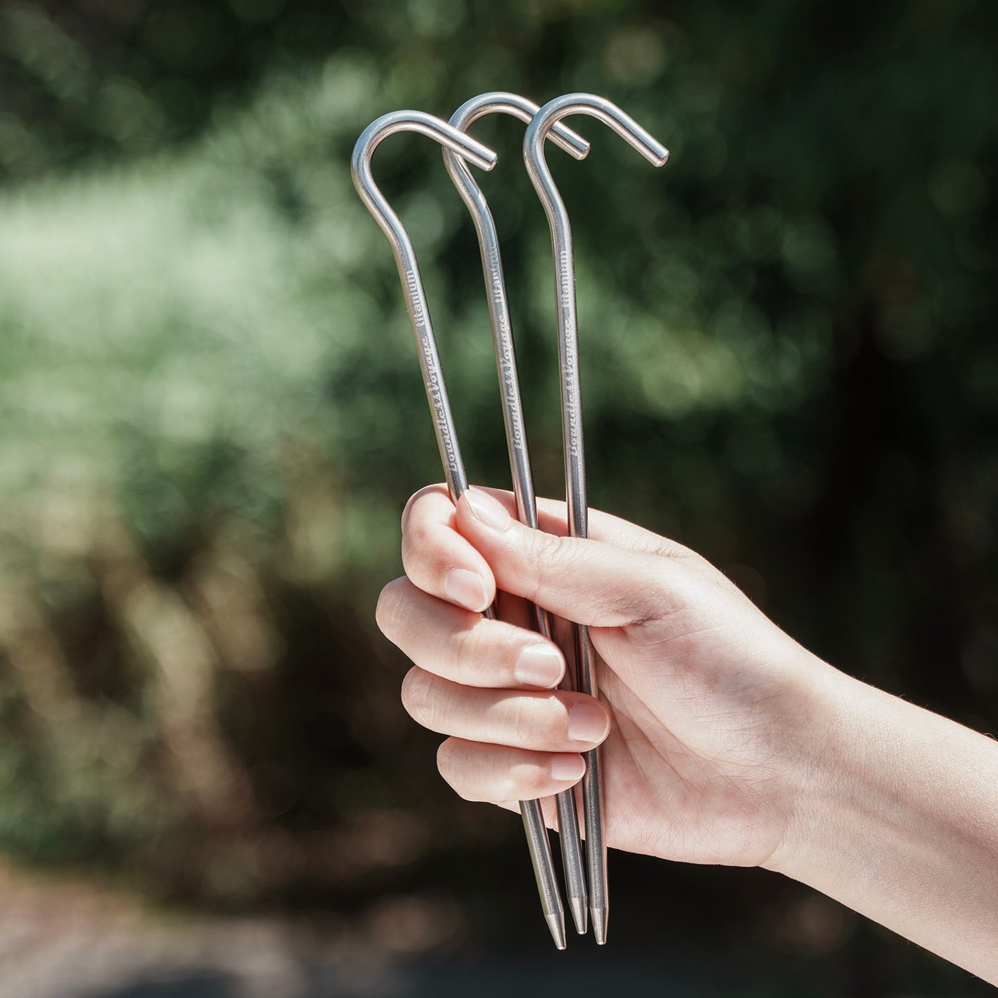 Boundless Voyage Heavy-Duty Titanium Tent Stakes 6pcs – Thickened Ultralight Camping Pegs for Hard Ground & Outdoor Use