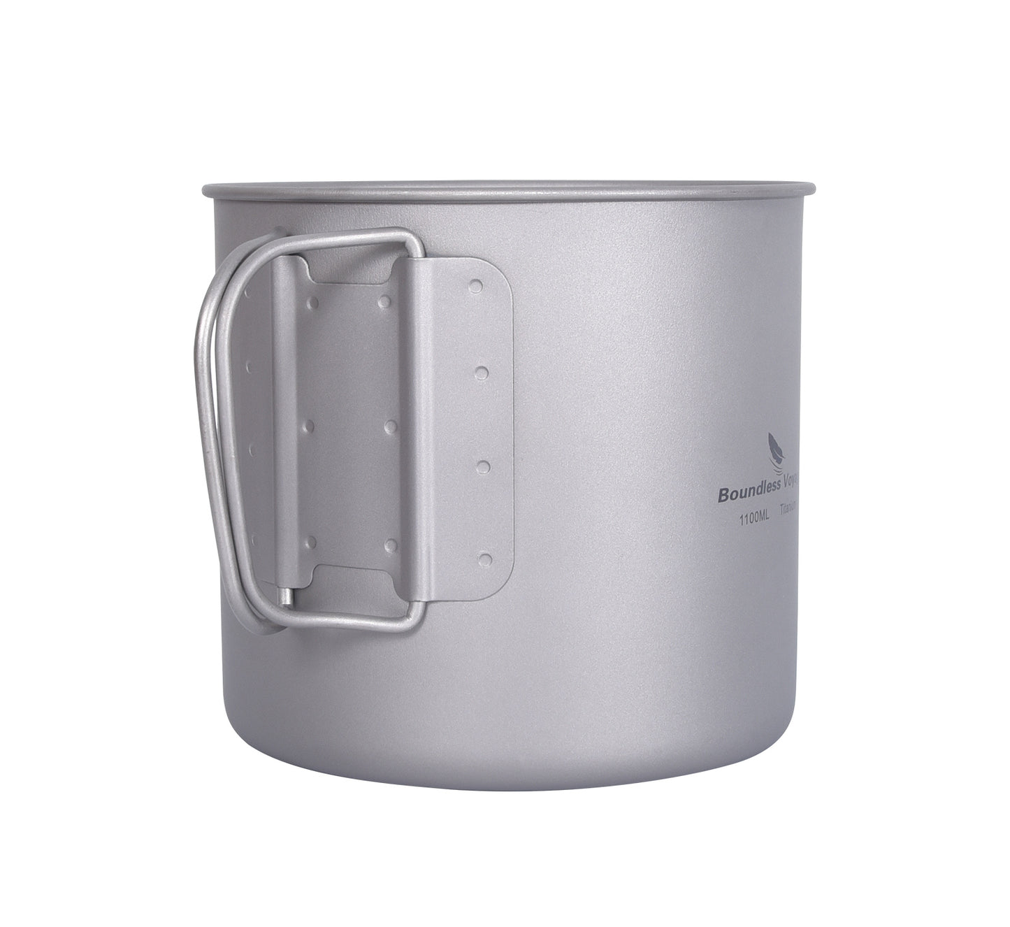 Boundless Voyage Titanium Pot & Pan Set with Folding Handles – Ultralight Camping Cookware Mess Kit for Hiking, Picnic & Outdoor Tableware