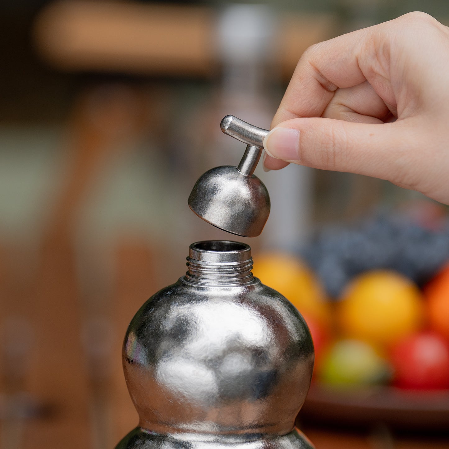 Boundless Voyage Premium Titanium Gourd Flask  | 500ml Crystallized Ice-Texture Canteen | Ultralight & Rustproof Alcohol Drinkware for Hiking & Camping