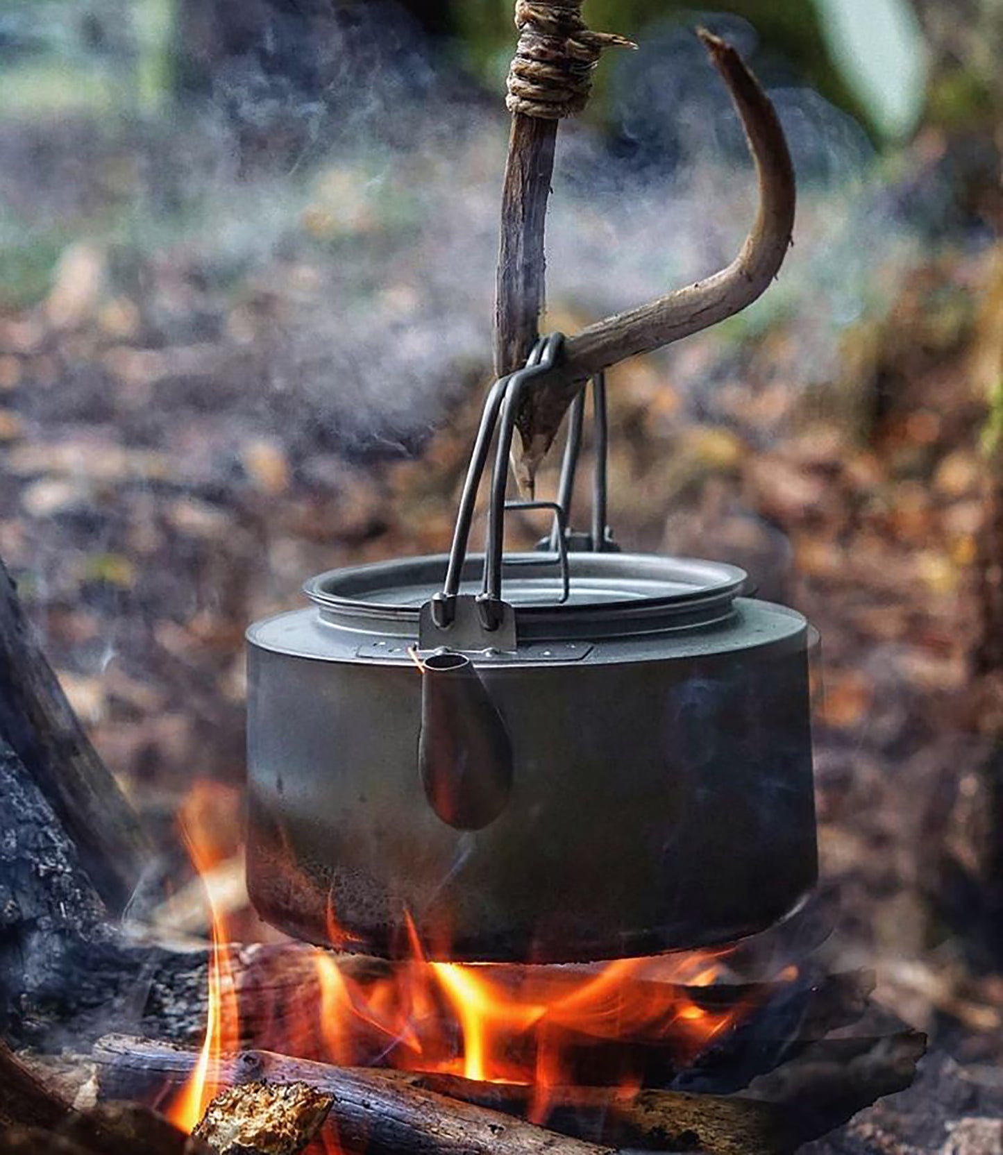 Boundless Voyage 1L Titanium Camping Kettle with Filter – Ultralight Large-Capacity Outdoor Teapot with Folding Handle