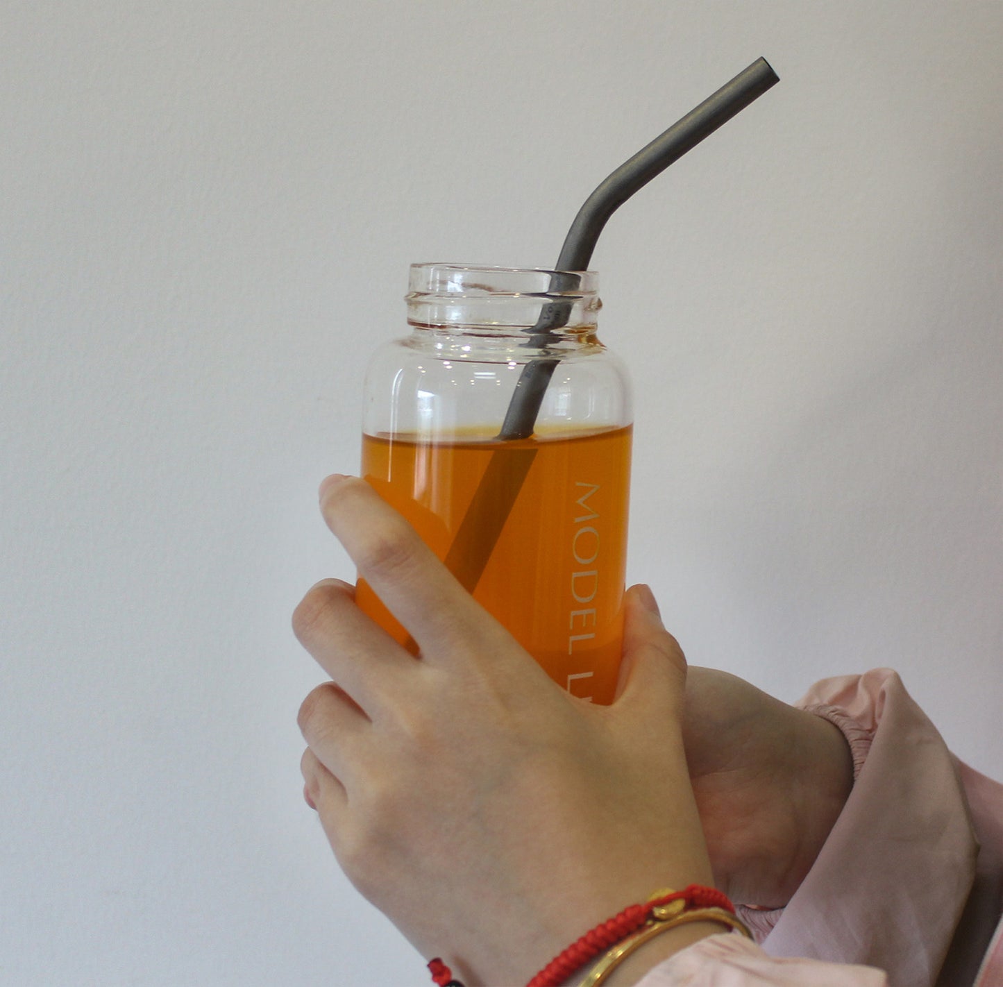 Boundless Voyage Titanium Curved Straw – Reusable Ultralight Metal Drinking Straw for Camping & Everyday Use