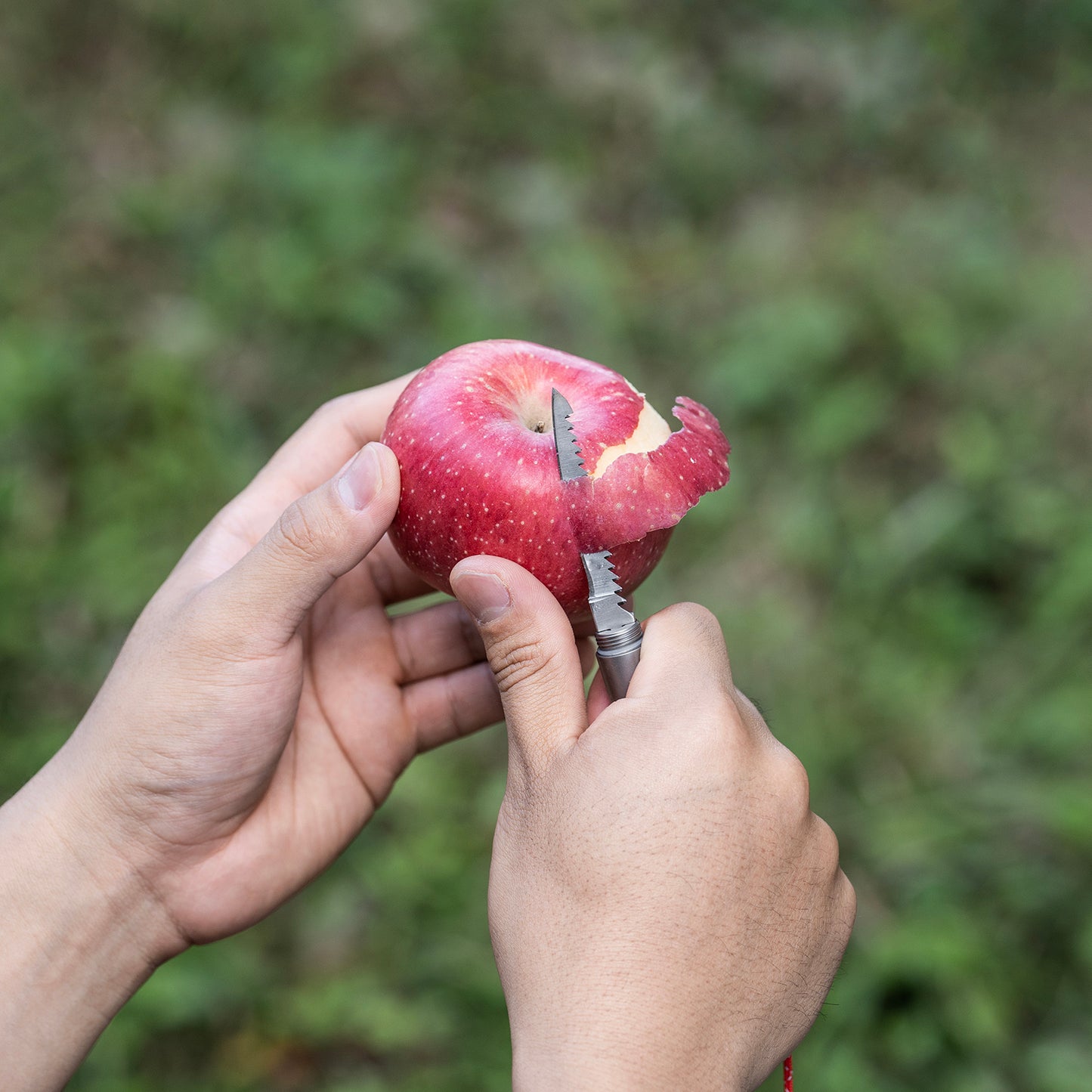 Boundless Voyage Titanium Survival Whistle 120dB – 4-in-1 EDC Emergency Tool with Knife, Saw & Awl for Camping, Hiking & Outdoor
