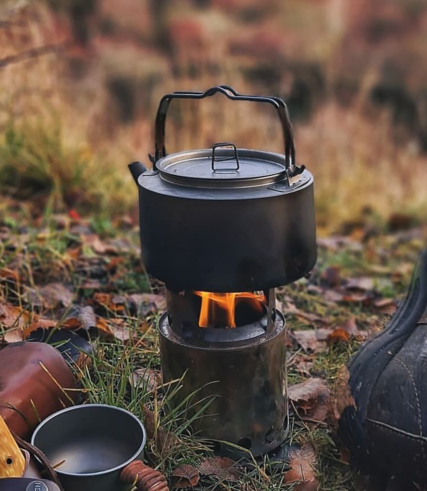 Boundless Voyage 1L Titanium Camping Kettle with Filter – Ultralight Large-Capacity Outdoor Teapot with Folding Handle