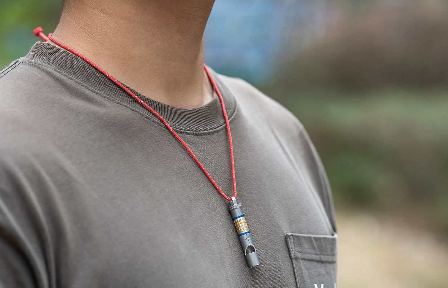 Boundless Voyage Titanium Whistle – Ultralight Emergency Safety Whistle with Lanyard for Camping, Hiking, Sports & Keychain EDC