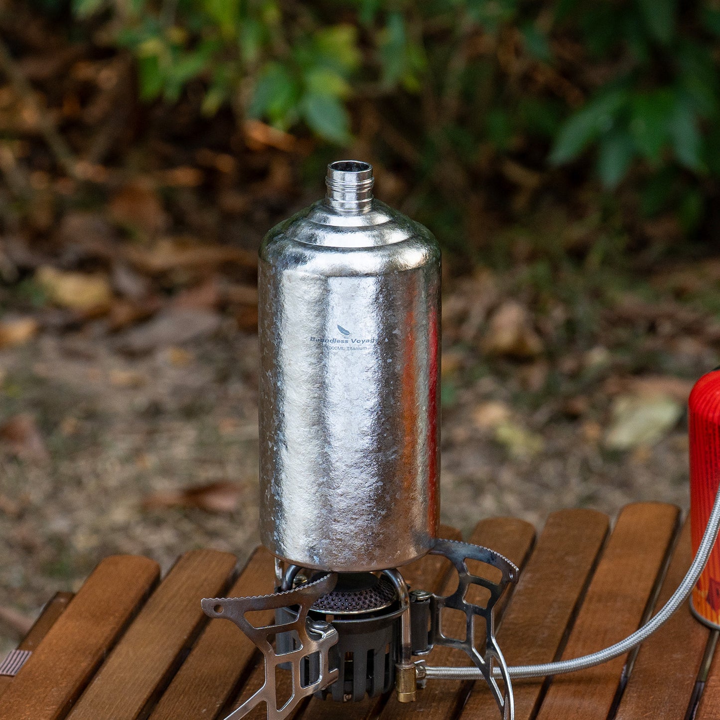 Boundless Voyage 1000ml Pure Titanium Hip Flask | Large Capacity Ultralight Whiskey & Spirit Bottle | Leakproof Coating-Free Healthy Flask for Camping, Hunting & Travel