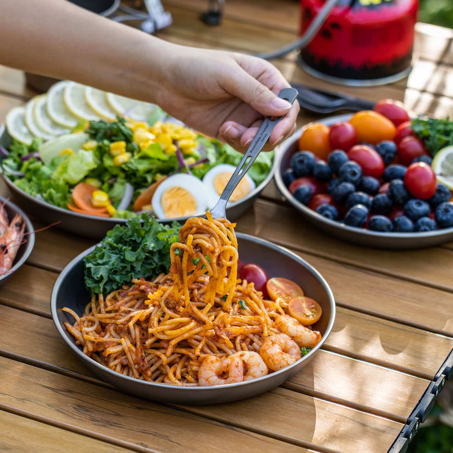 Boundless Voyage Titanium Camping Plate – Ultralight Durable Dinnerware for Outdoor Cooking, Home Use & Travel