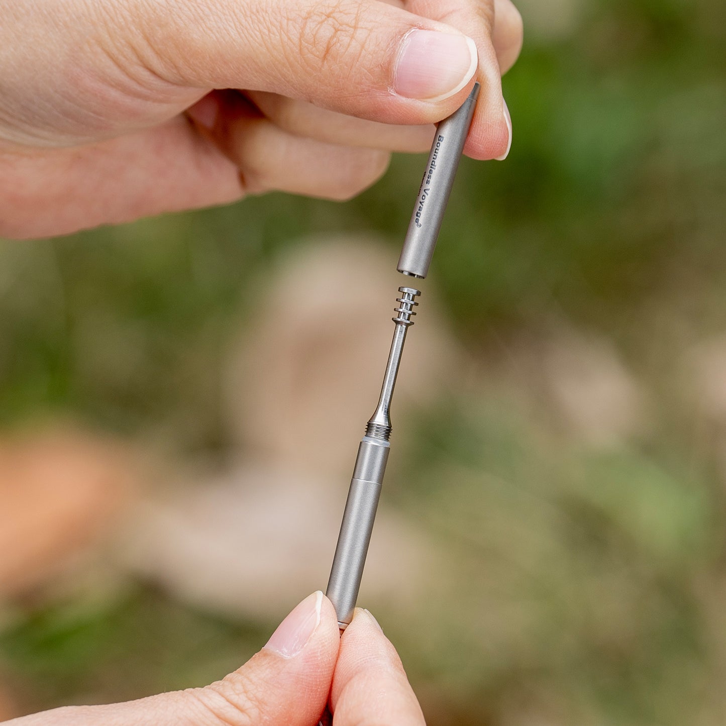 Boundless Voyage Titanium Toothpick Holder – Mini Portable EDC Toothpick Case & Multi-Use Tool for Travel & Outdoor
