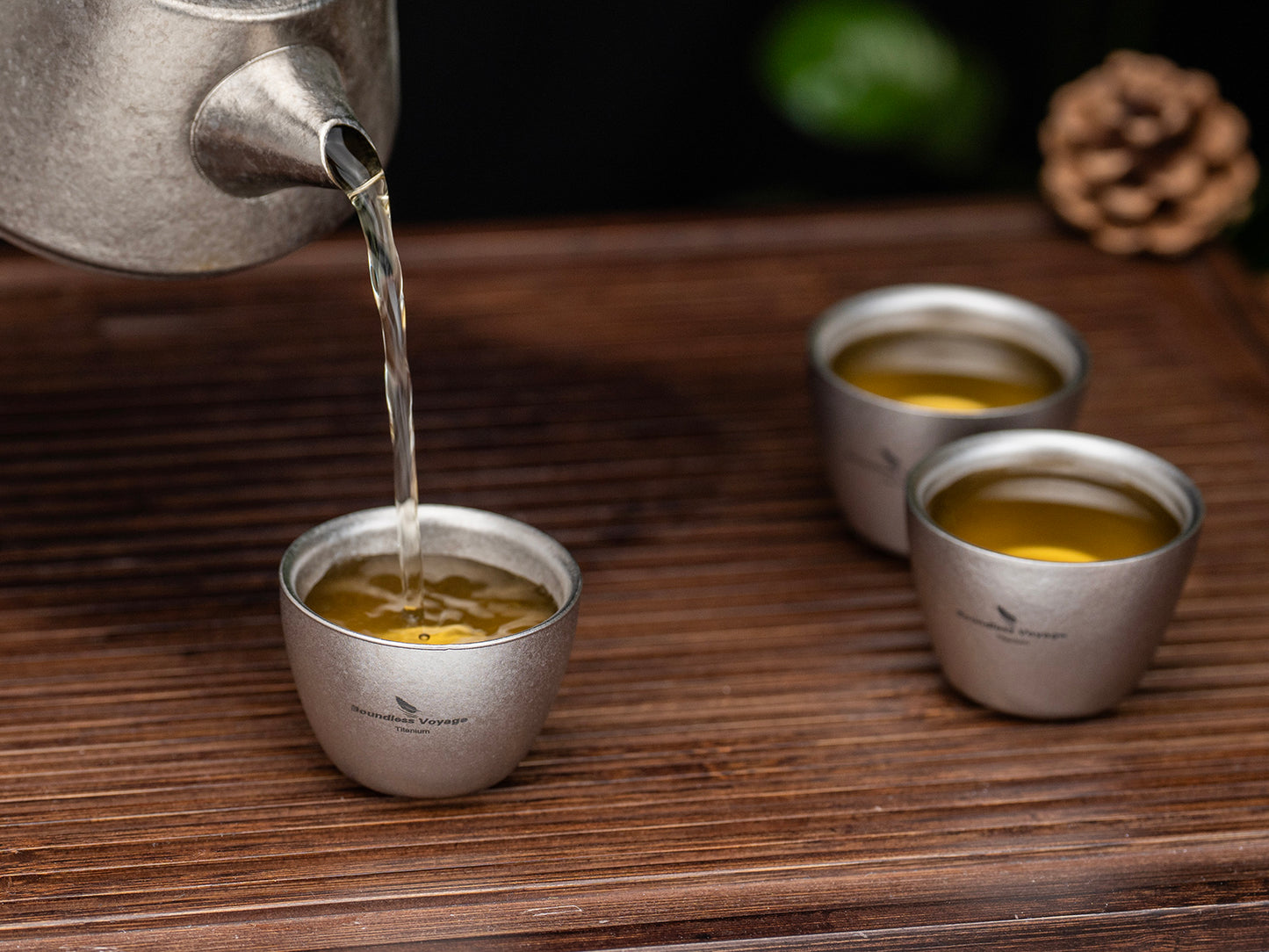 Boundless Voyage 40ml Double-Wall Titanium Sake Cup – Ultralight Insulated Shot Mug, TA1 Titanium Mini Cup for Whiskey, Tea & Outdoor Camping