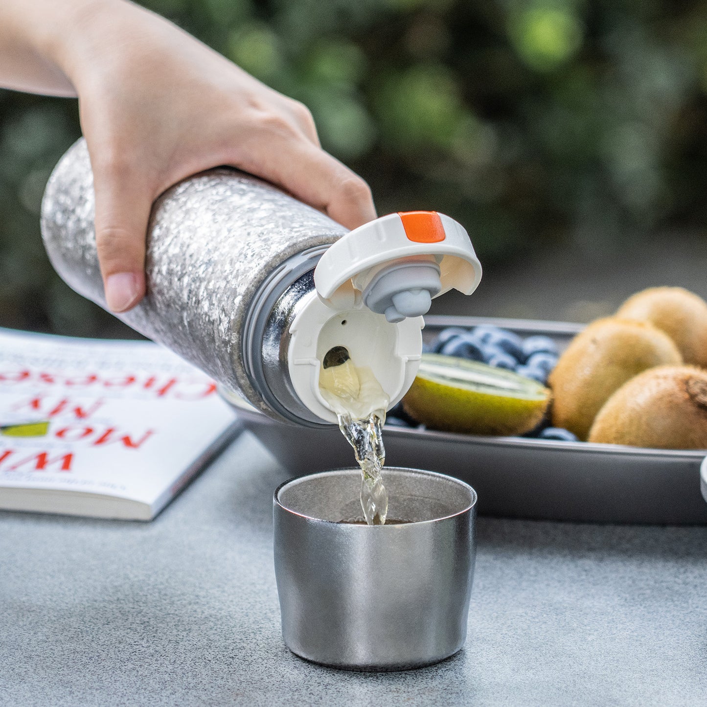 Boundless Voyage 500ml Titanium Vacuum Insulated Water Bottle | 17oz Ultralight Double-Walled Thermal Flask | Leakproof, Non-Toxic & BPA-Free Coffee Thermos for Hiking & Travel