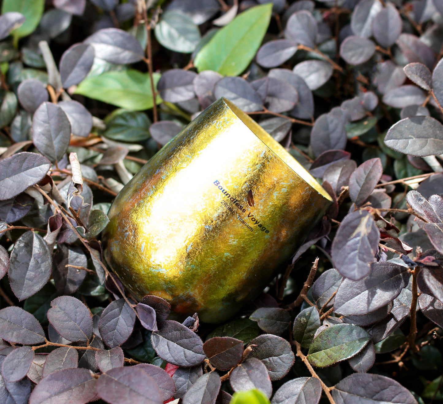 Boundless Voyage 260ml Double-Wall Titanium Cup – Colorful Insulated Mug with Ice Texture, Ultralight TA1 Titanium Coffee Tea Cup for Camping, Beer & Travel