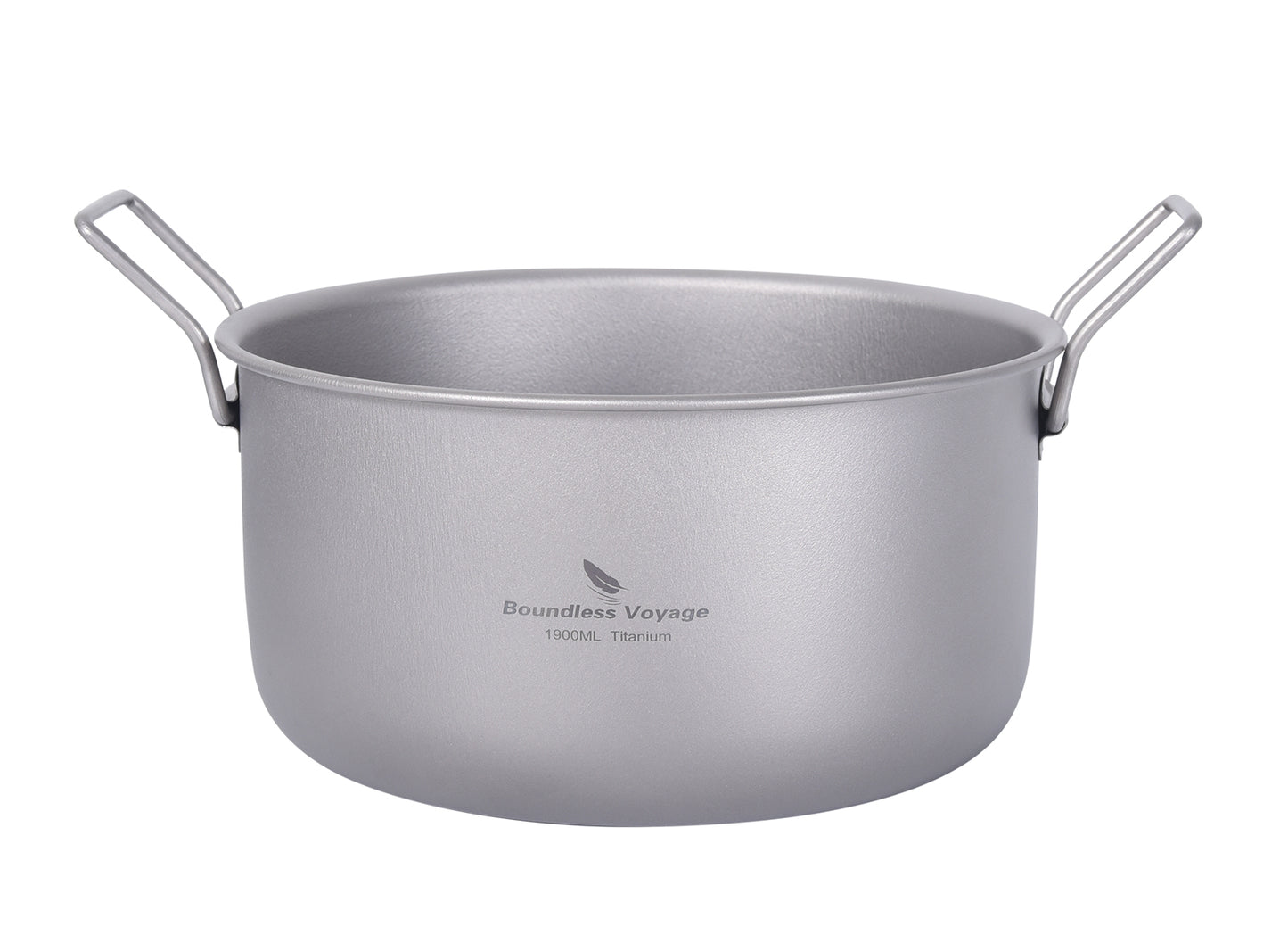 Boundless Voyage Titanium Camping Cookware Set 1900ml+900ml with Steamer – Multifunctional Pot, Frying Pan & Lid Kit, Ultralight Outdoor Cooking System for Hiking & Backpacking