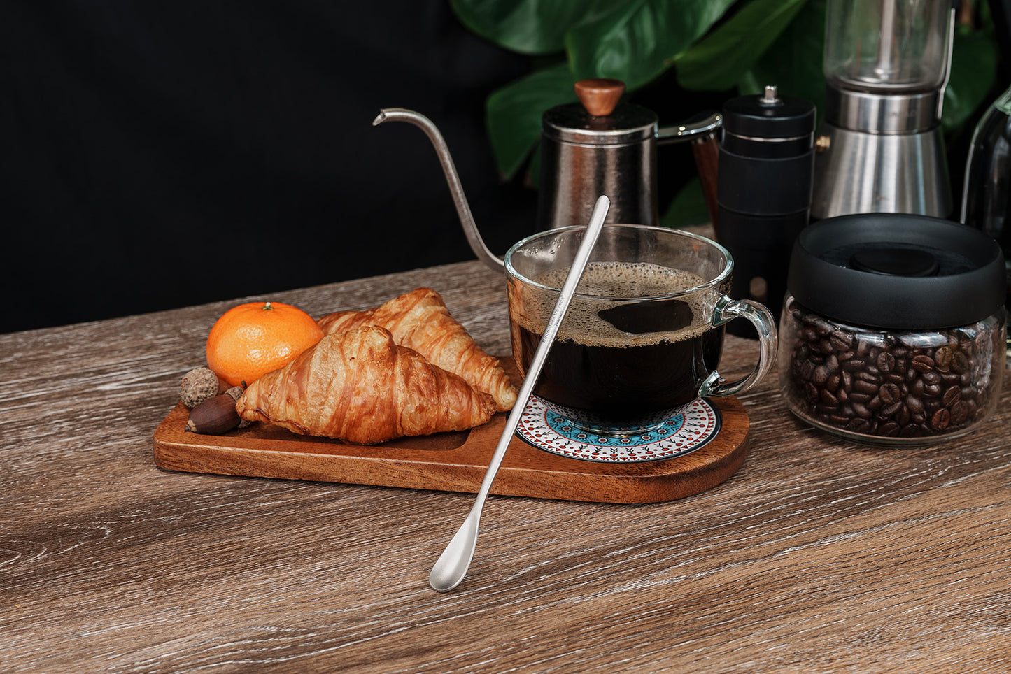 Boundless Voyage Titanium Long Handle Coffee Spoon – Ultralight Camping Spoon for Mug, Coffee, Tea & Travel