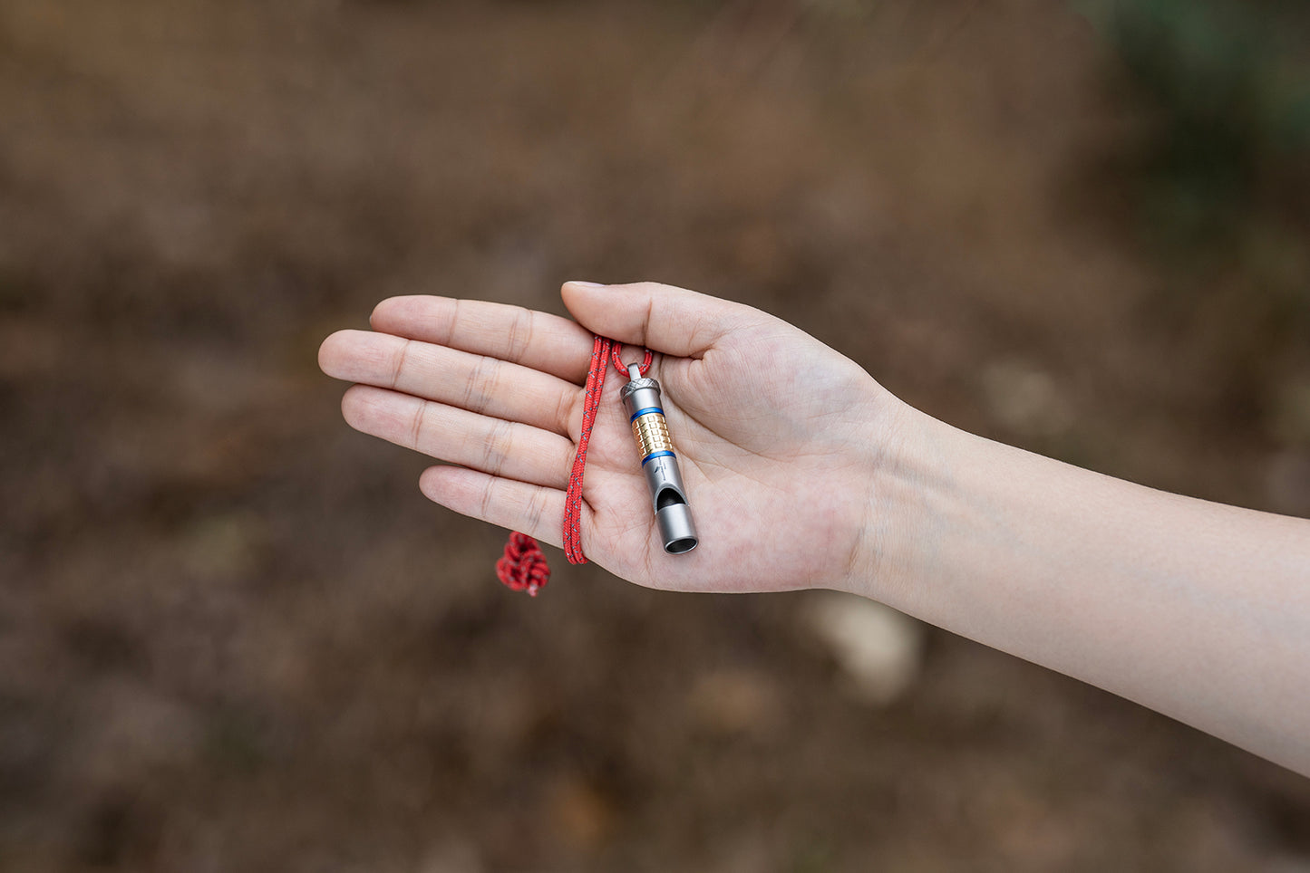Boundless Voyage Titanium Whistle – Ultralight Emergency Safety Whistle with Lanyard for Camping, Hiking, Sports & Keychain EDC