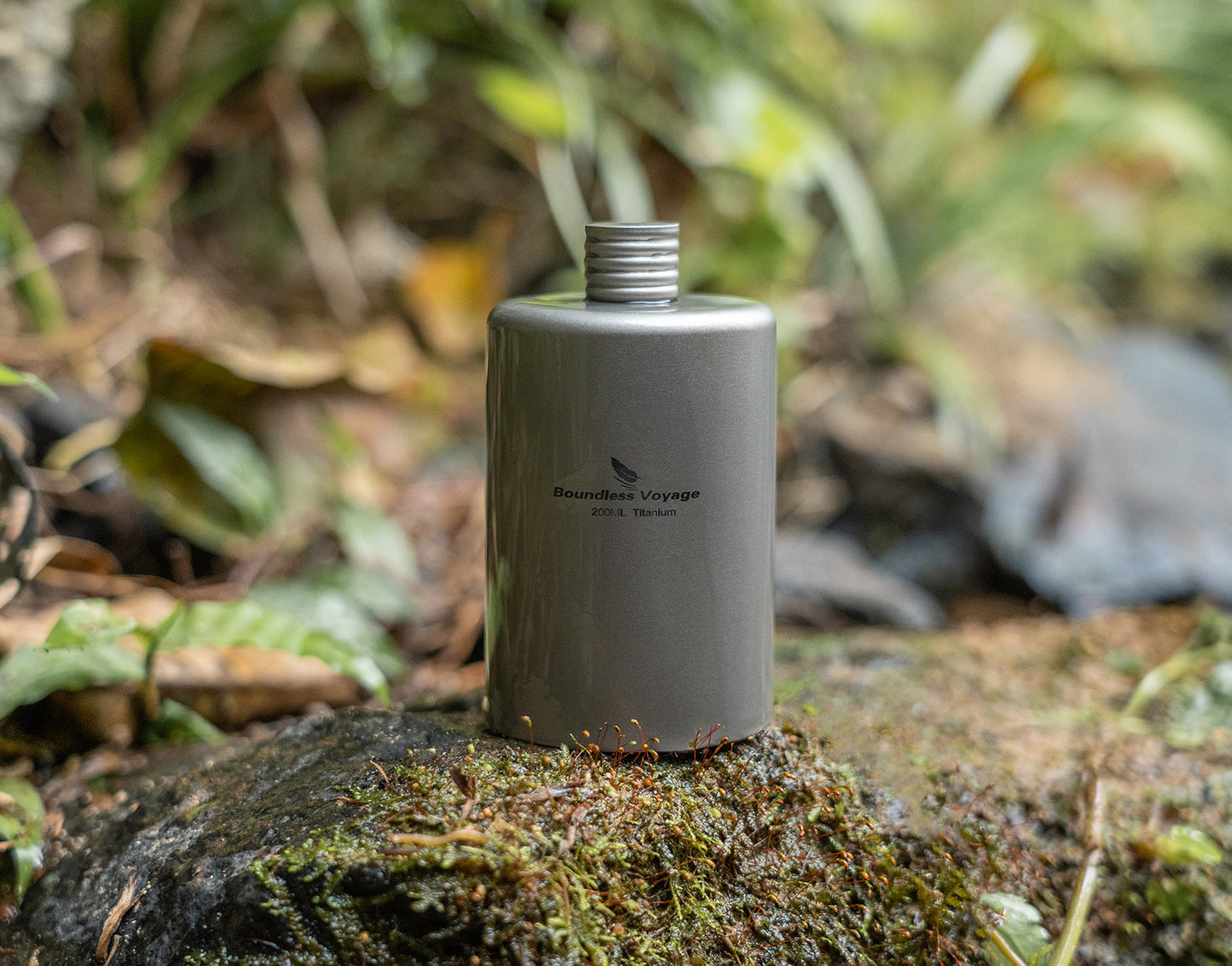 Boundless Voyage 200ml Titanium Pocket Flagon – Ultralight Portable Hip Flask for Camping, Hiking, Travel & Outdoor Adventures