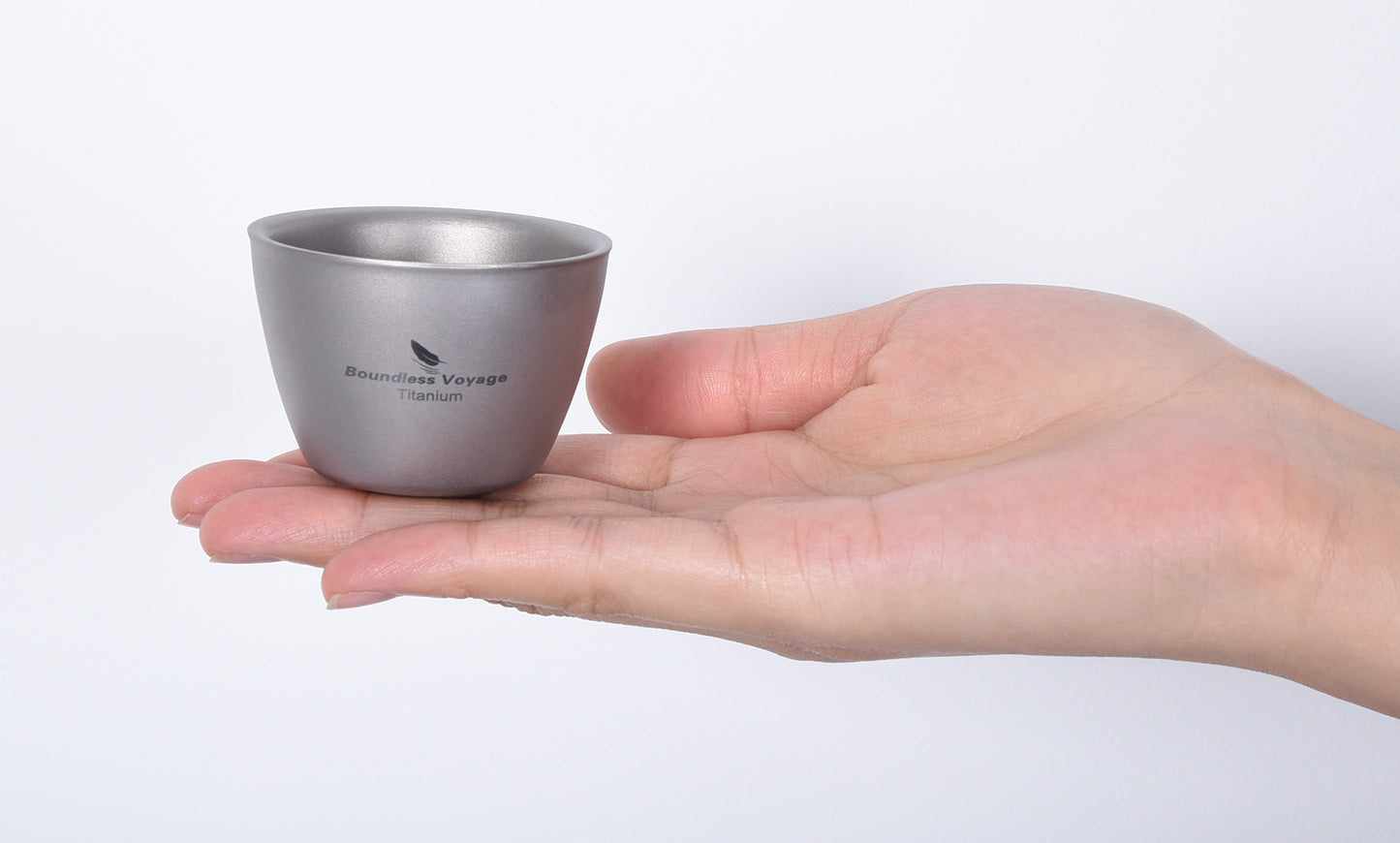 Boundless Voyage 40ml Double-Wall Titanium Sake Cup – Ultralight Insulated Shot Mug, TA1 Titanium Mini Cup for Whiskey, Tea & Outdoor Camping