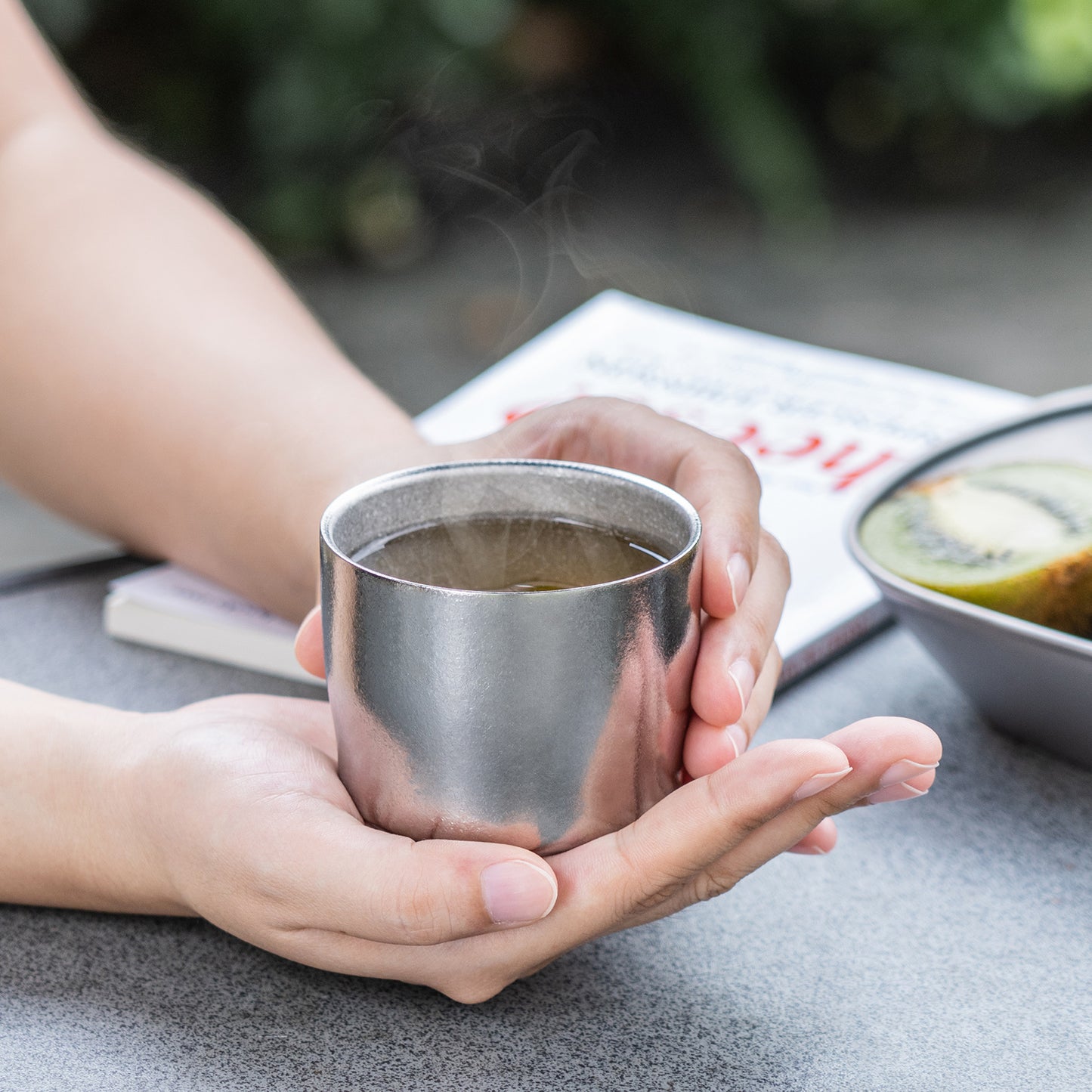 Boundless Voyage 500ml Titanium Vacuum Insulated Water Bottle | 17oz Ultralight Double-Walled Thermal Flask | Leakproof, Non-Toxic & BPA-Free Coffee Thermos for Hiking & Travel