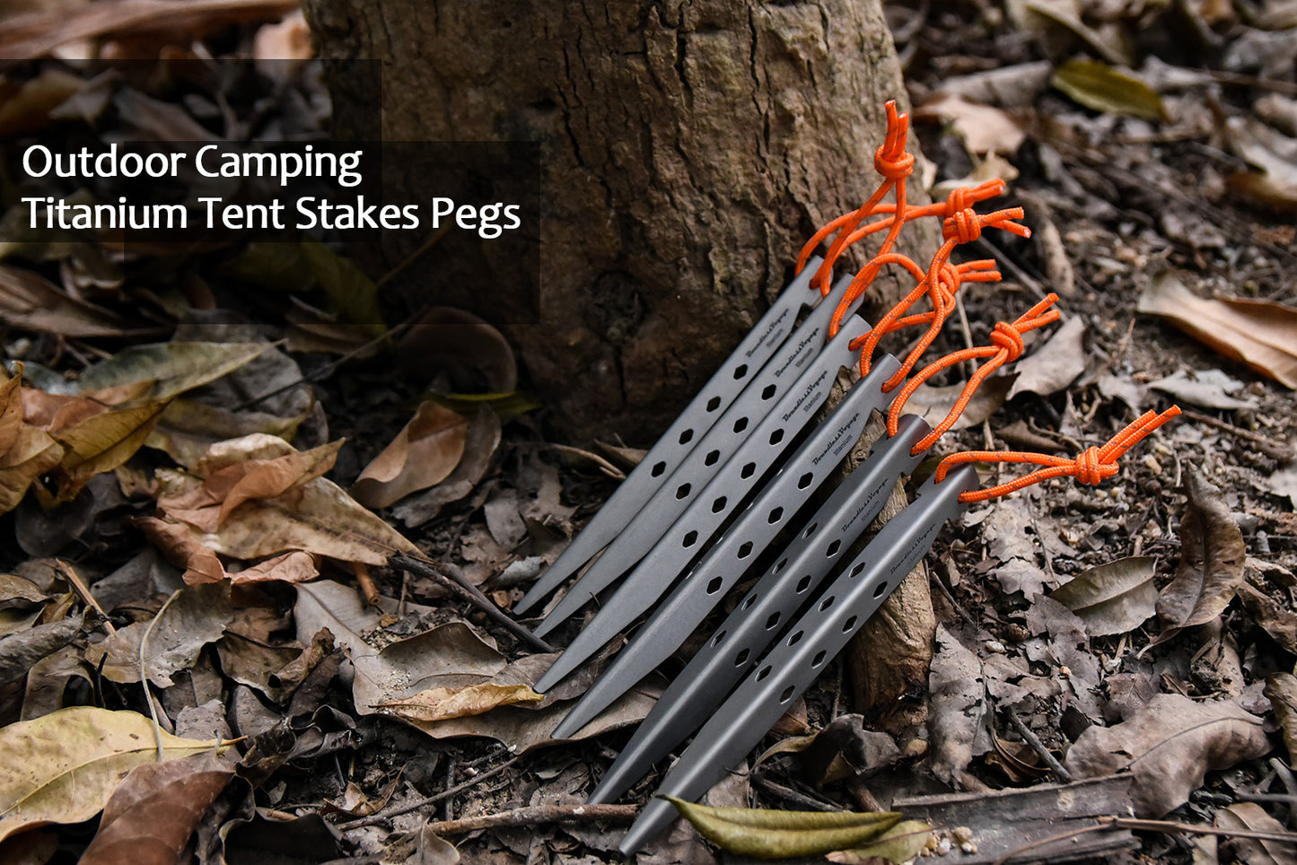 Boundless Voyage Outdoor Camping Titanium Tent Stakes Pegs Nails Ultralight Tent Accessories 6 8 pcs