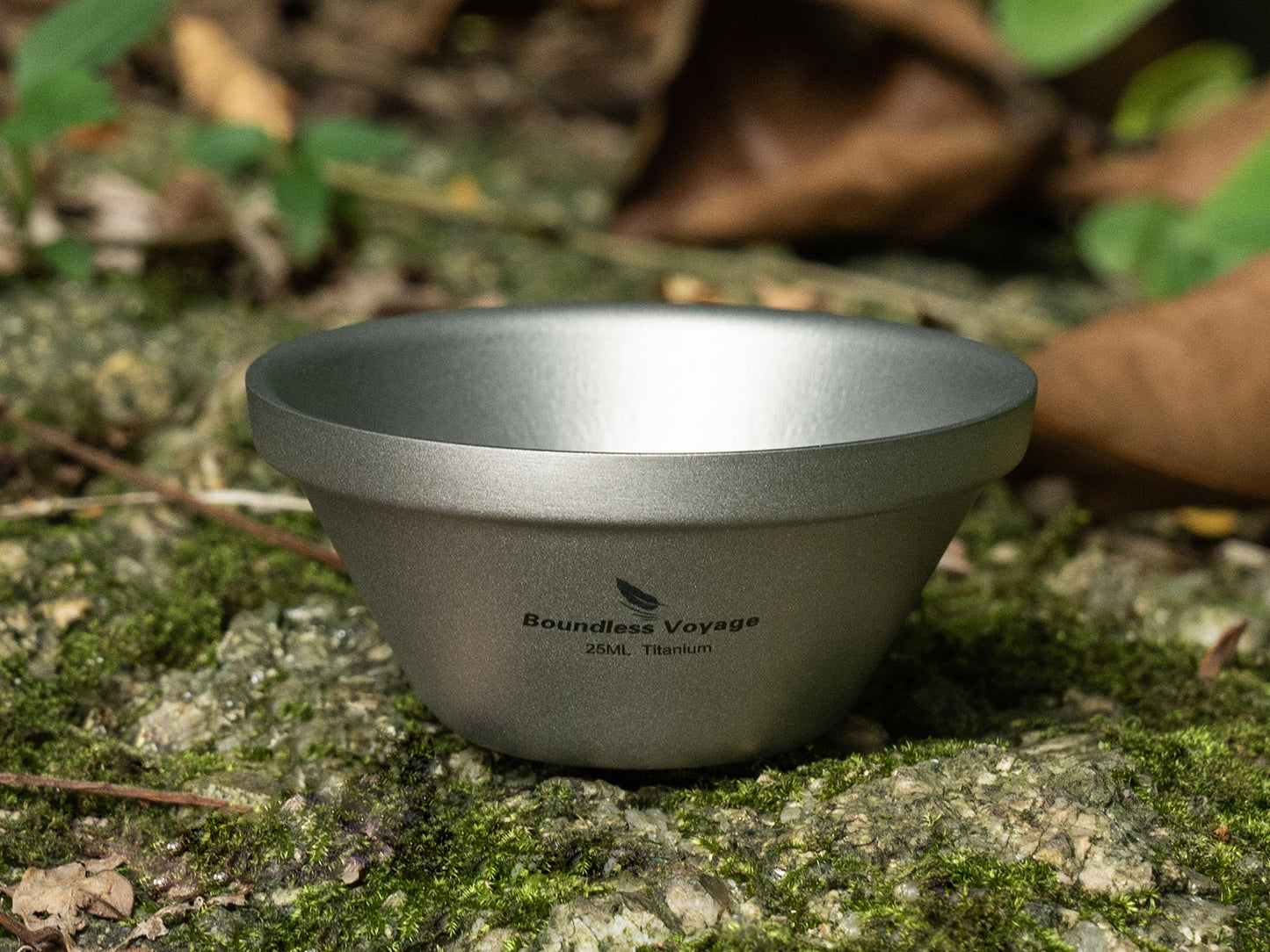 Boundless Voyage 25ml Titanium Double-Walled Tea Cup | 15g Featherlight Mini Tasting Mug | Anti-Scald Insulated Kung Fu Teacup for Camping