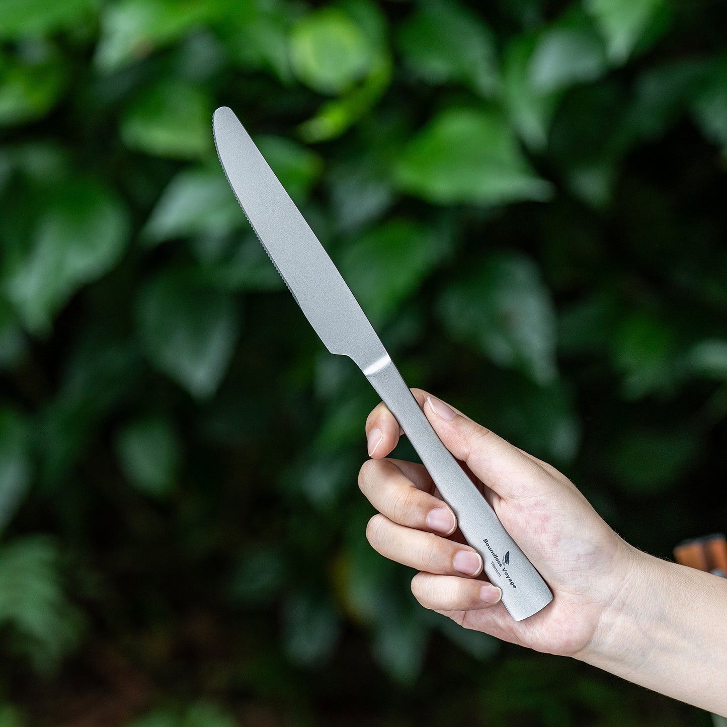 Boundless Voyage Titanium Flatware Set – Portable Outdoor Knife Fork Spoon Kit for Camping, Backpacking & Everyday Use
