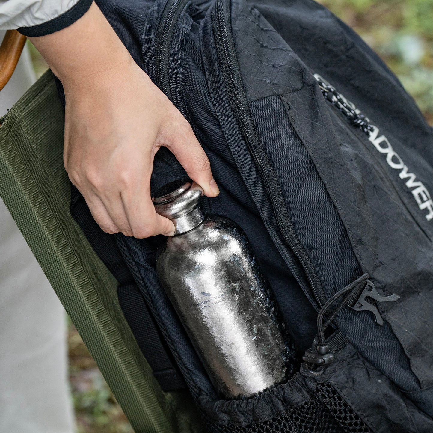 Boundless Voyage 500ml Titanium Hip Flask – Coating-Free Leakproof Liquor Bottle for Camping, Hiking & Travel