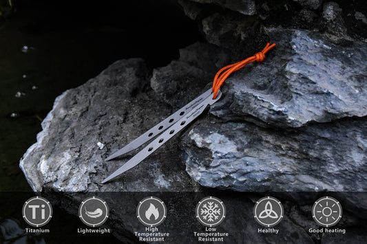 Boundless Voyage 8pcs TA1 Titanium Tent Stakes – Ultralight Camping Pegs & Nails for Secure Shelter Setup Outdoors