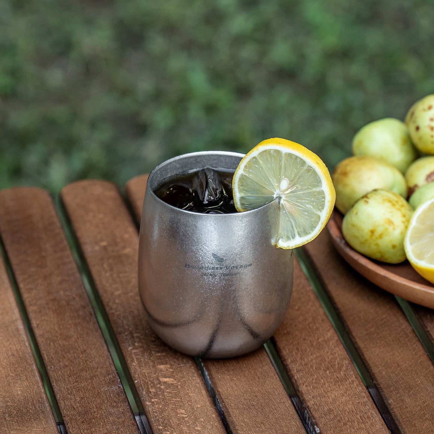 Boundless Voyage Titanium Double-Wall Cup – Ultralight TA1 Camping Coffee Mug for Travel, Hiking & Outdoor Use