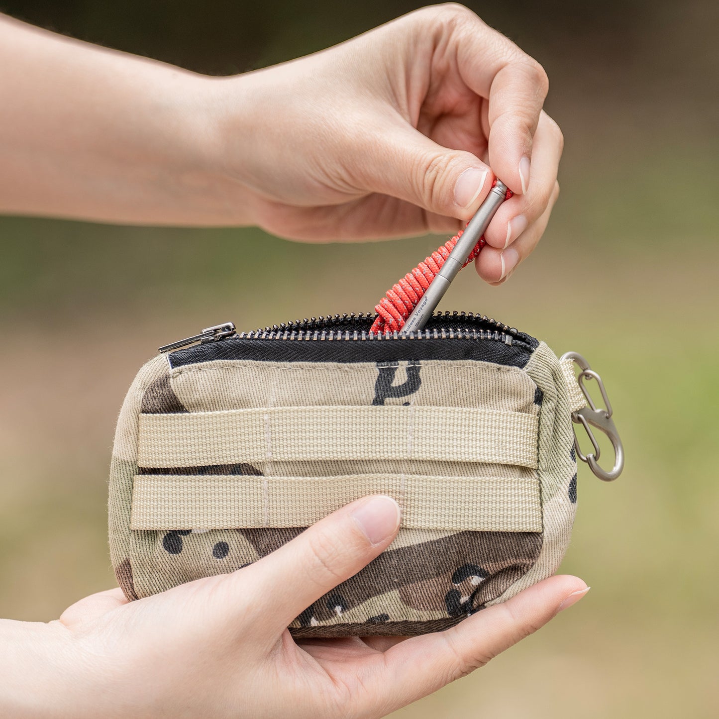 Boundless Voyage Titanium Toothpick Holder – Mini Portable EDC Toothpick Case & Multi-Use Tool for Travel & Outdoor