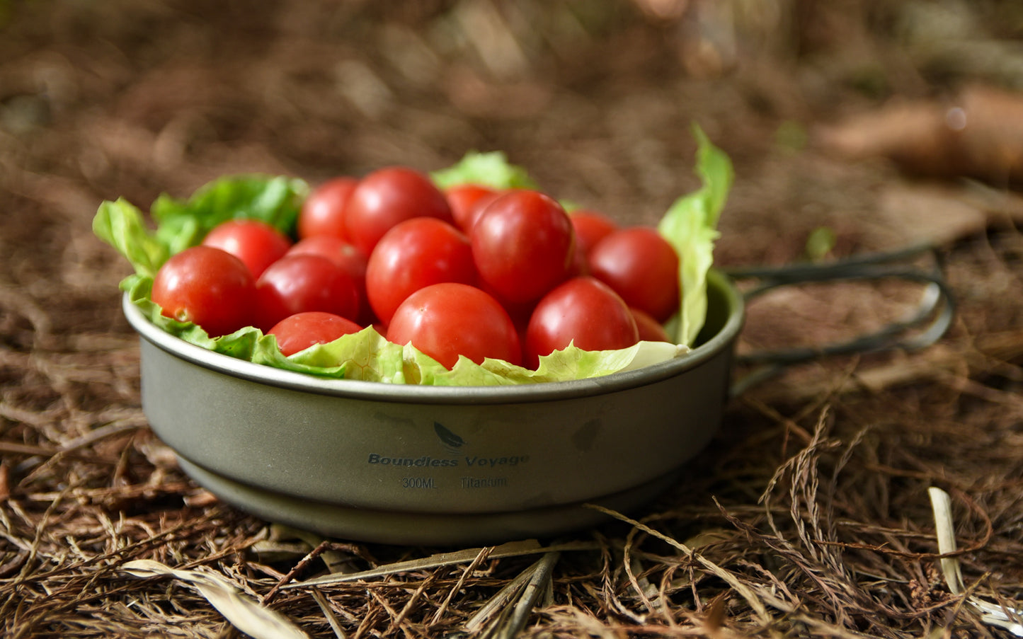 Boundless Voyage Titanium Pot & Pan Set with Folding Handles – Ultralight Camping Cookware Mess Kit for Hiking, Picnic & Outdoor Tableware