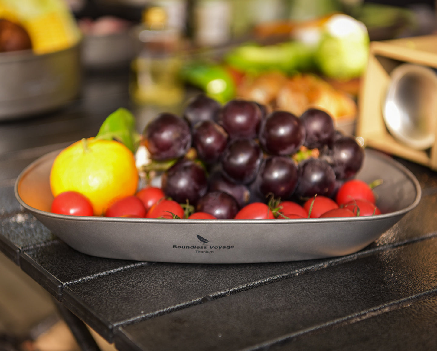 Boundless Voyage Titanium Oval Plate – Ultralight Camping Dish for Outdoor Dining, Backpacking, Travel & Everyday Use