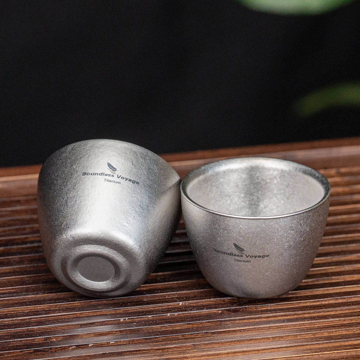 Boundless Voyage 40ml Double-Wall Titanium Sake Cup – Ultralight Insulated Shot Mug, TA1 Titanium Mini Cup for Whiskey, Tea & Outdoor Camping