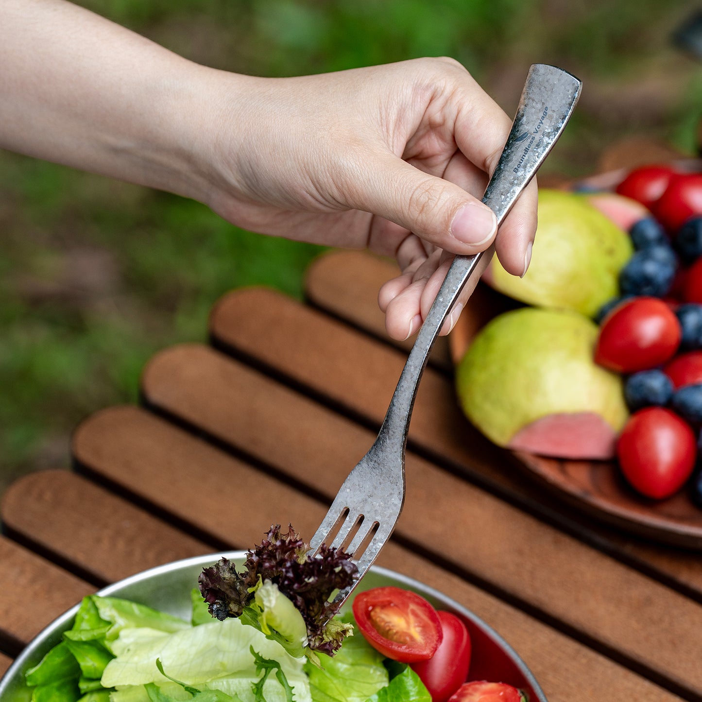Boundless Voyage Titanium Flatware Set – Portable Outdoor Knife Fork Spoon Kit for Camping, Backpacking & Everyday Use