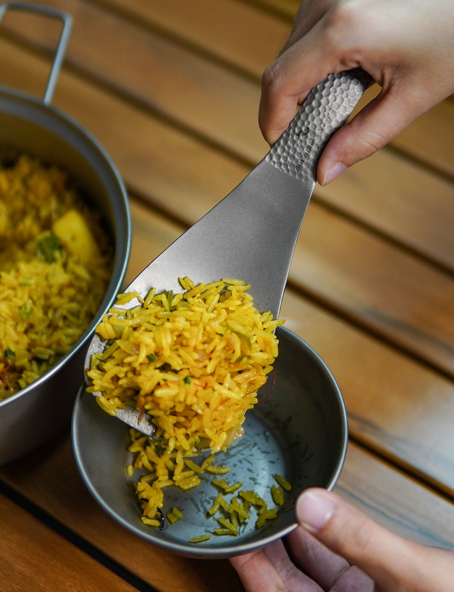 Boundless Voyage Titanium Rice Spoon Pure Titanium Thickened Rice Paddle for Camping, Outdoor Cooking & Home Kitchen