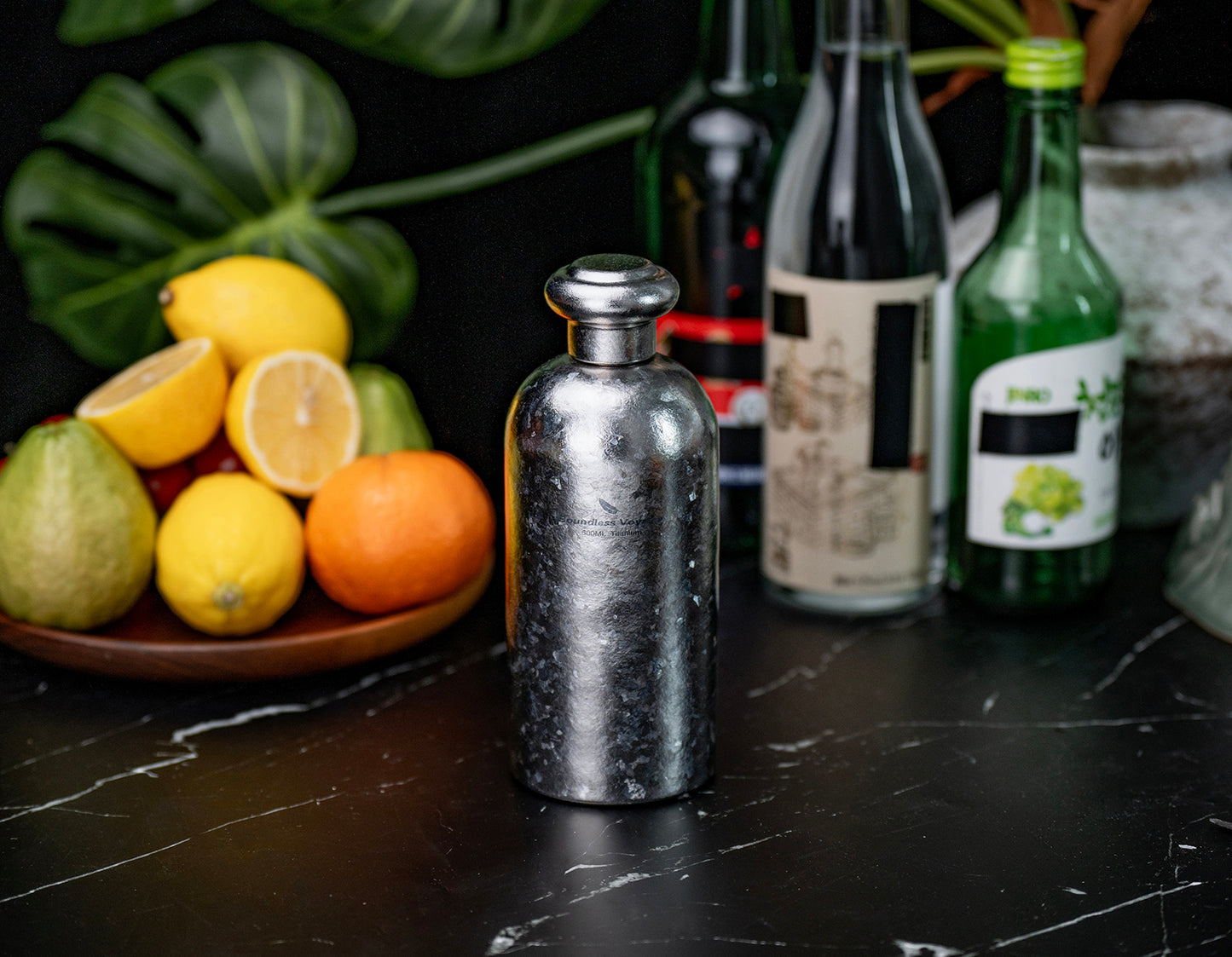 Boundless Voyage 500ml Titanium Hip Flask – Coating-Free Leakproof Liquor Bottle for Camping, Hiking & Travel