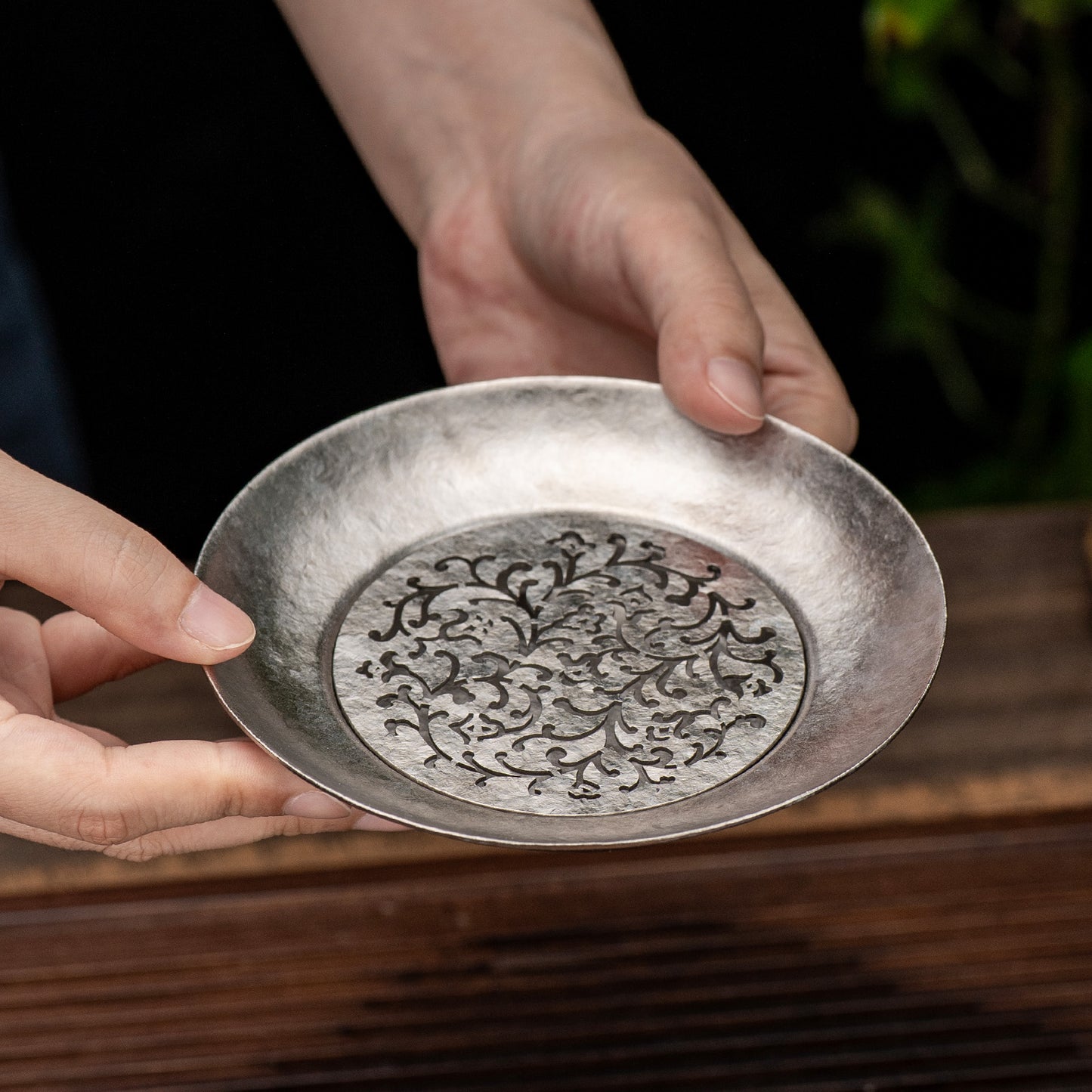 Boundless Voyage Titanium Tea Tray – Detachable Gongfu Tea Drain Tray with Water Storage for Home, Office & Travel