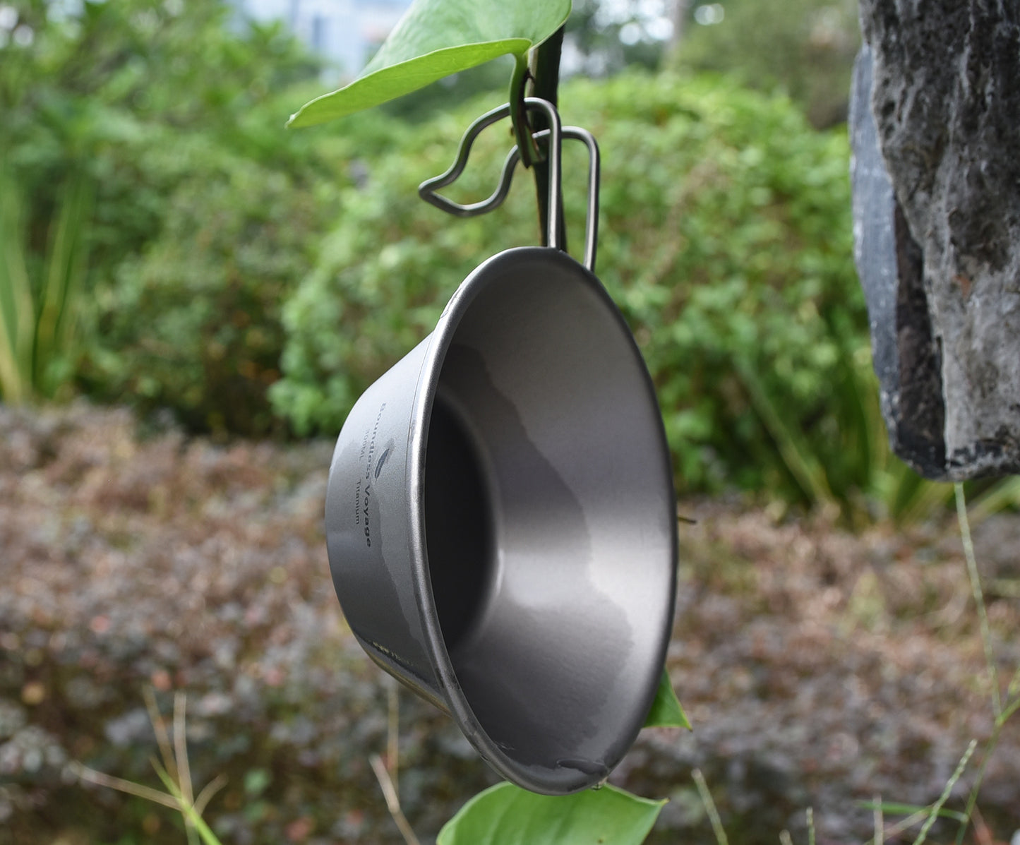 Boundless Voyage Titanium Sierra Cup Set – 300ml & 450ml Ultralight Camping Mug Bowls with Handle for Cooking & Outdoor Use