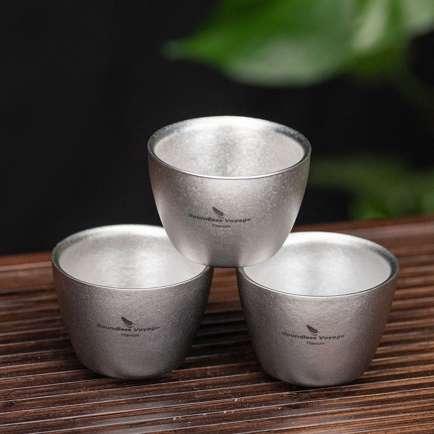 Boundless Voyage 40ml Double-Wall Titanium Sake Cup – Ultralight Insulated Shot Mug, TA1 Titanium Mini Cup for Whiskey, Tea & Outdoor Camping